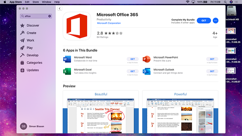 software like office for mac